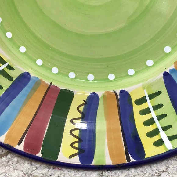 Lamas pottery fiesta serving platter Italy - Picture 4 of 8